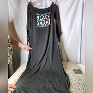 Black and Smart Maxi Black Dress